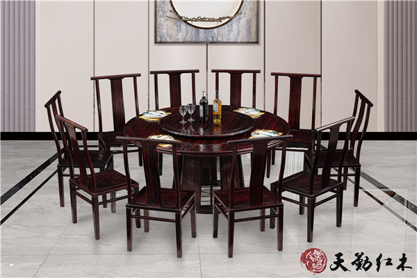 天勤紅木，條紋烏木家具