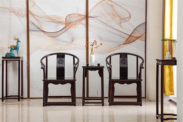 天勤紅木，條紋烏木家具